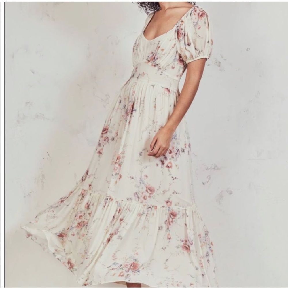 LoveShackFancy Angie Dress and Elie Belt/ maternity
